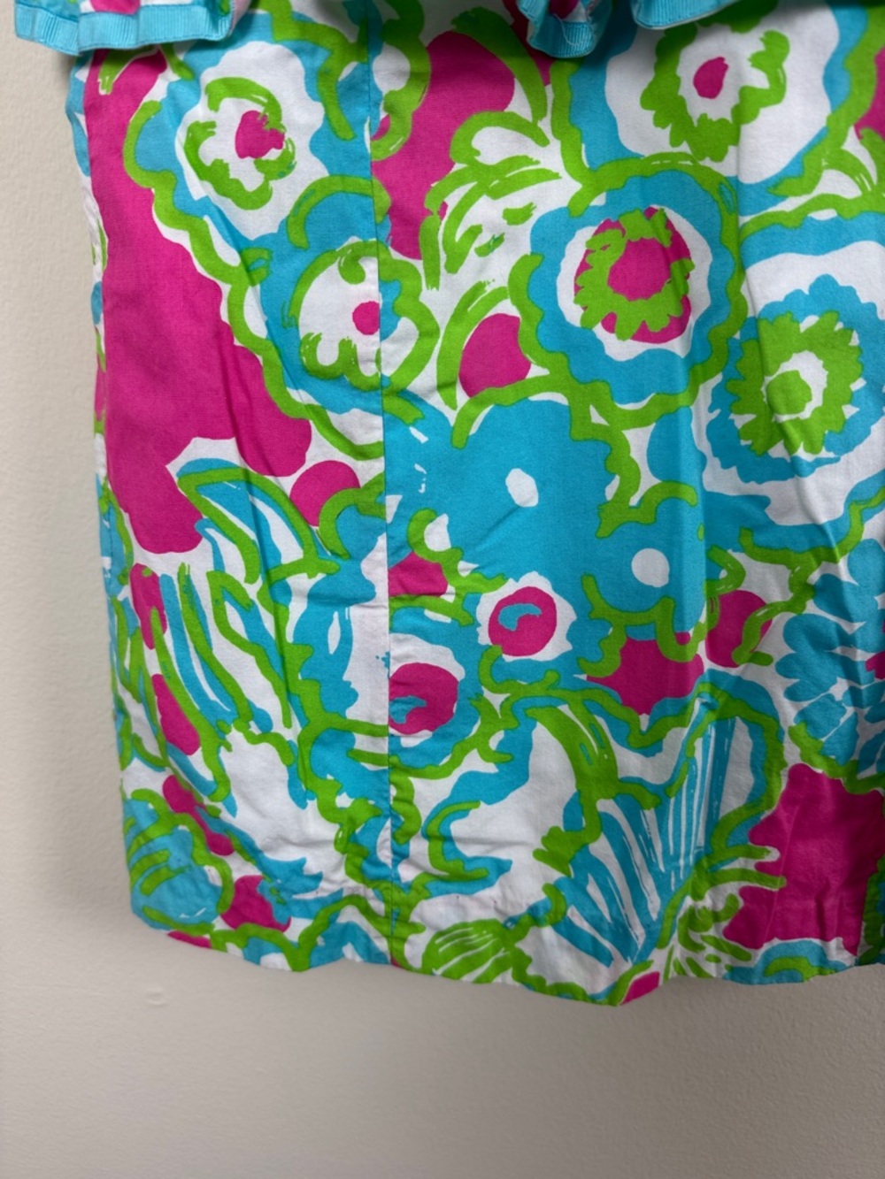 Lilly Pulitzer Girls Peplum Dress. Size 10. - Picture 4 of 8